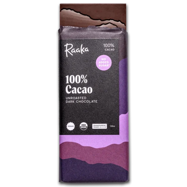 Raaka Chocolate - Bar 100% Cacao - Case Of 12 - 1.8 Oz