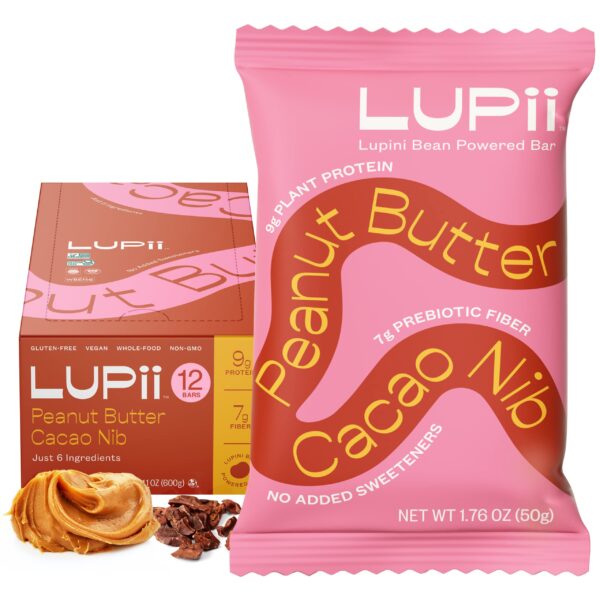 Lupii - Bites Prot Peanut Butter Cacao Nib - Case Of 12-1.76 Oz - Image 2