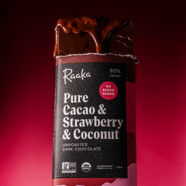 Raaka Chocolate - Bar Cacao Strw Coconut - Case Of 12-1.8 Oz - Image 4